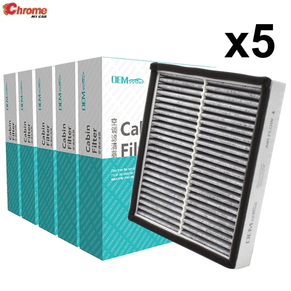 5x Car Accessories Cabin Air Filter For Infiniti EX35 EX37 FX37 FX50 G37 Q50 Q60 QX50 QX70 2009 2010 2011 2012 2013 B7277-1CA0A