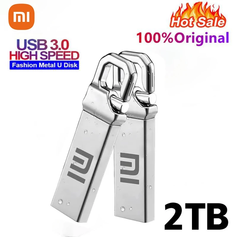 Xiaomi Metal U Disk 2TB Portable Pen Drive 1TB High Speed USB 3.0 Type-C Interface Waterproof 1TB 512GB Memoria Usb Flash Disk