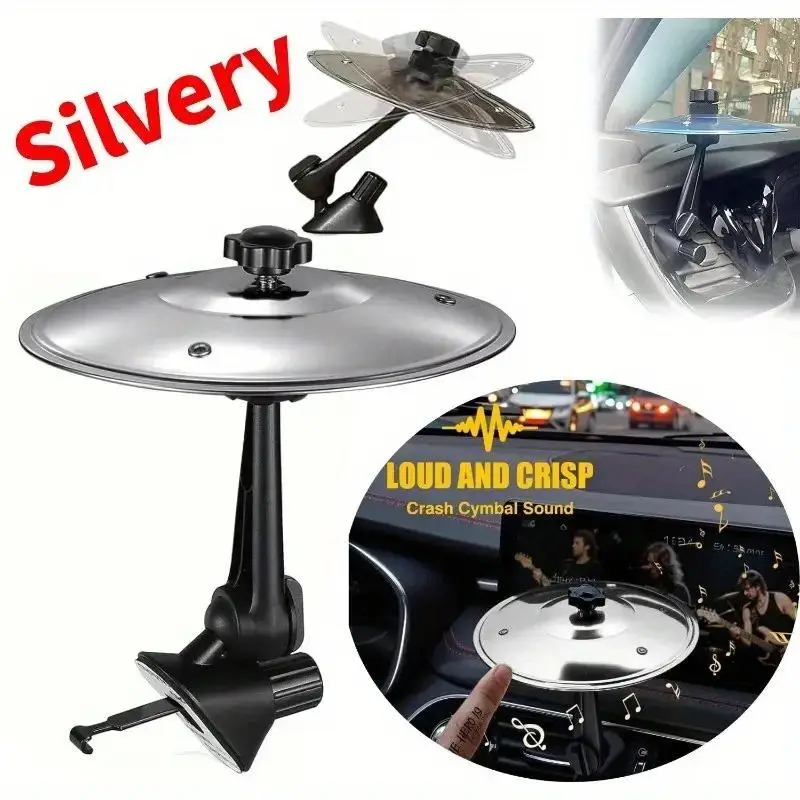 1-2PCS Mini Car Crash Cymbal Air Vent Ornament Hand Shooting Cymbals Musical Instrument Decor Auto Interior Dashboard Accessory