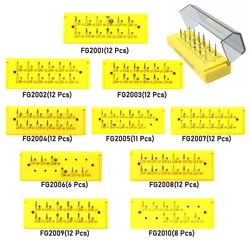 Dental Diamond Burs Drill Set Polishing Grinding Crown Preparation Teeth Veneer Dia.1.6mm Burs Set High Speed Dentistry Bur Bit