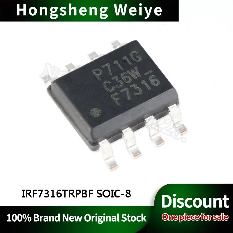 10-100Pcs New IRF7316TRPBF IRF7316 SOIC-8 Double P Channel 30V 4.9A IC Chip In Stock DISCOUNT