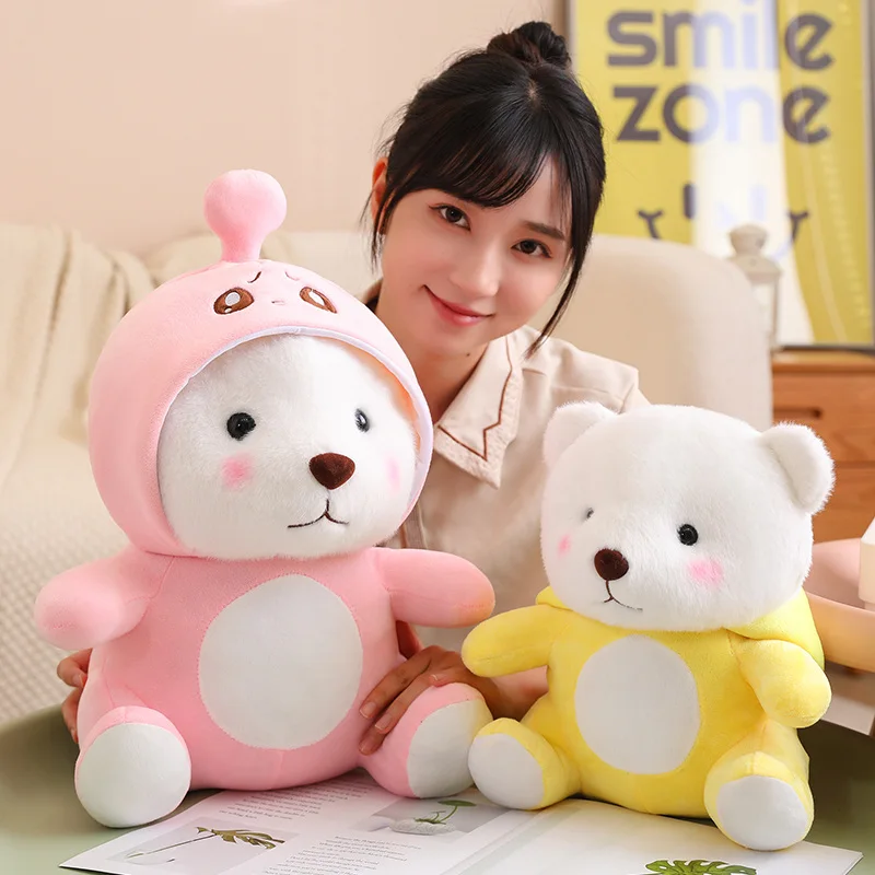 

Kawaii Little Bear Transform Anime Eggy Party Cute Plush Toys Doll Soft Stuffed Cartoon Pillow Girl Room Decor Kid Xmas Gifts