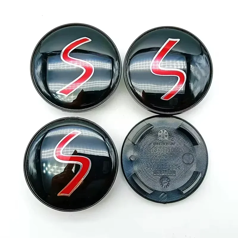 4Pcs 56mm Car Wheel Center Cover Sticker Hub Caps Accessories For Mini Cooper S JCW One R55 R56 R60 R61 F54 Clubman Countryman