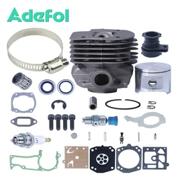 52mm Cylinder Piston Kit for Husqvarna 372 372XP 371 365 362 375K Chainsaw with Needle Bearing Oil Seal Valve 503 93 93 72