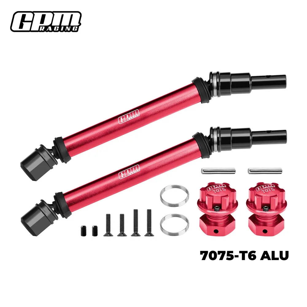 GPM 4140 Steel CVD Drive Shaft&Wheel Hex Nut Set For ARRMA 1/10 Kraton 4S Outcast 4S AR310887