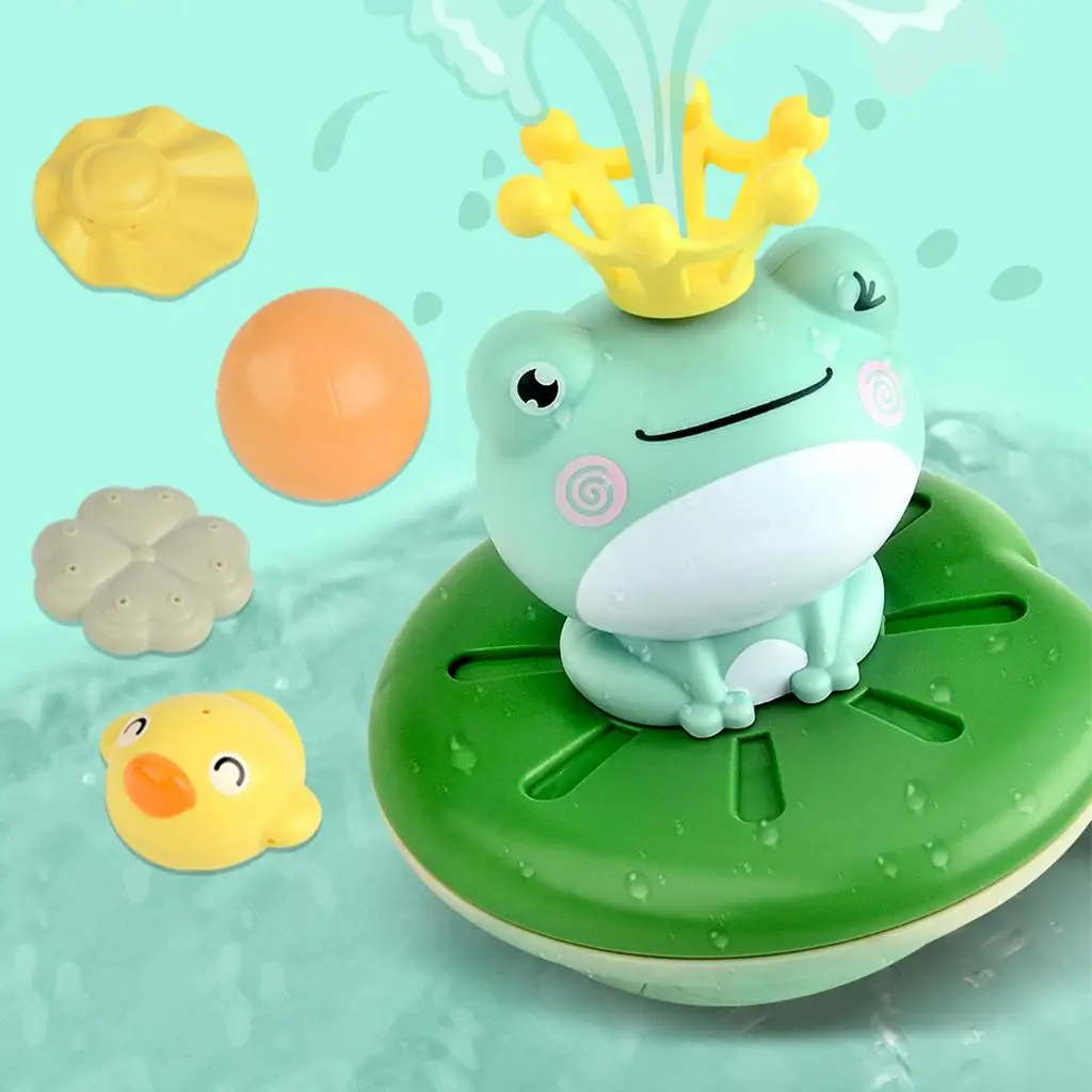 Baby Bath Toys Cute Frog Water Ball Electric Sprinkler Fountain