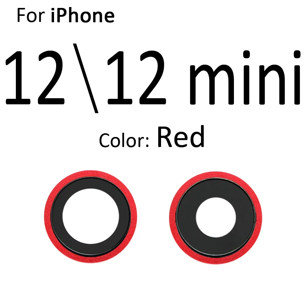 Back Rear Camera Lens Glass Ring Cover With Frame Holder For iPhone 12 mini 12 Pro Max Replacement Parts