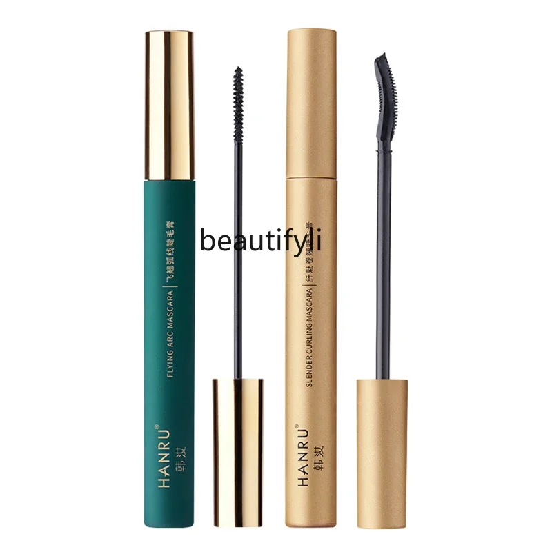 

Mascara waterproof slender curled non-smudging women's fine brush head
