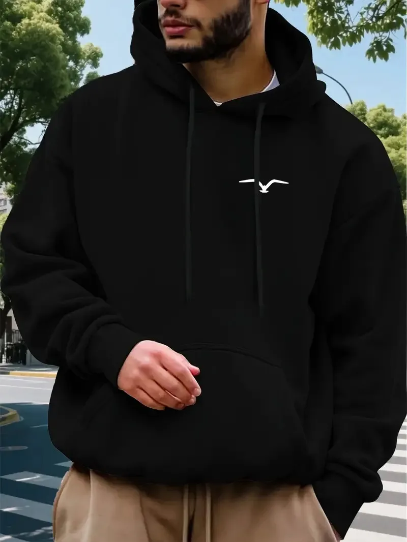 

2025 Autumn and Winter Men's Heavyweight Fleece Hoodie Sweatshirt High-end Luxury Is for Both Men and Women Top Y2k