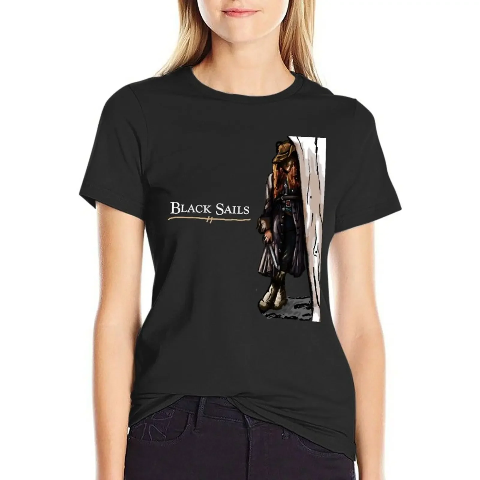 

Anne Bonny - Black Sails T-Shirt anime anime clothes customs animal prinfor cotton t shirts Women