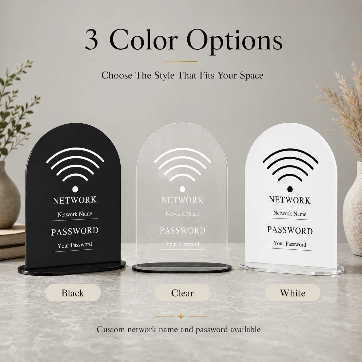 Custom Acrylic WiFi Password S - Airbnb Smart Home 评论和价格