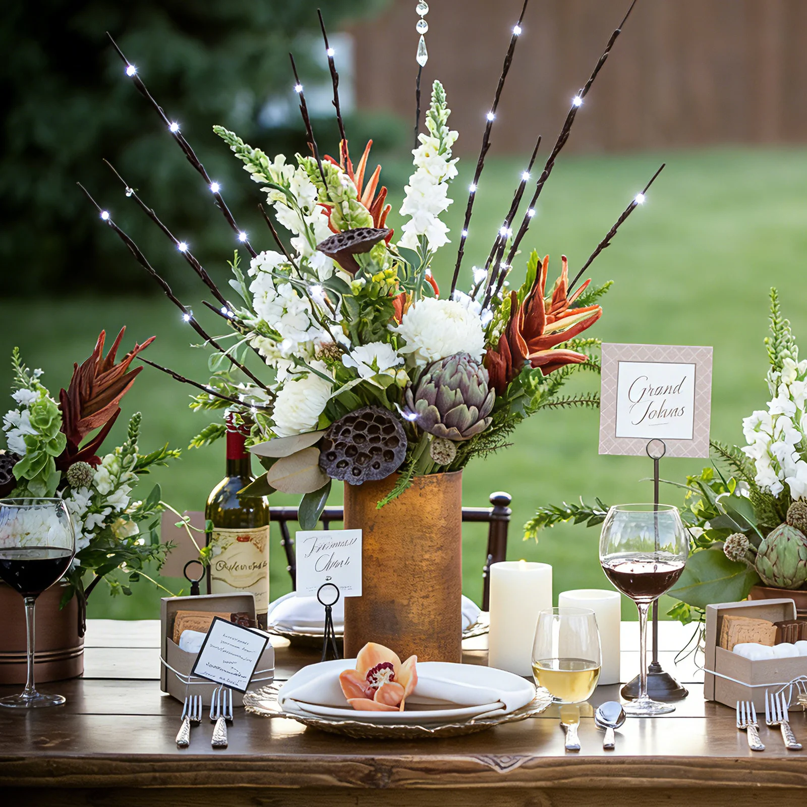 

3pcs Simulated Branches Lamp 20Led Malleable Metal Core For Home Bedroom Study Decoration Led Branch Lamp Decor Party Diy