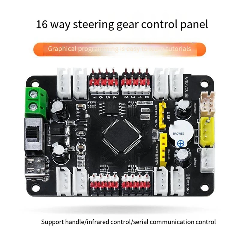 16-канальный контроллер рулевого механизма, устройство управления рулевым механизмом, прочный программируемый механический рулевой механизм, панель для самостоятельного программирования рулевого механизма