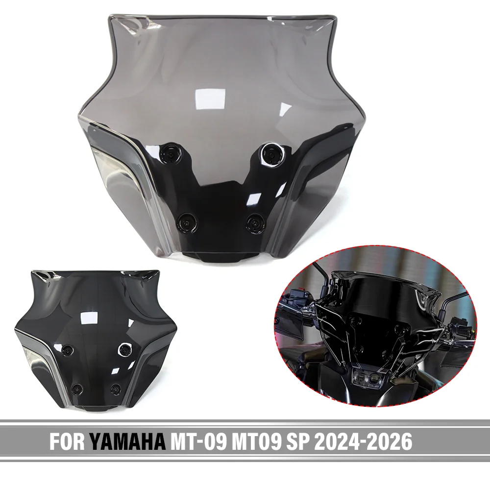 Image of Windabweiser Windschutzscheibenhalterung Windschutzscheibenschutz Motorradzubehör Neu für YAMAHA MT-09 MT 09 2024 2025 2026