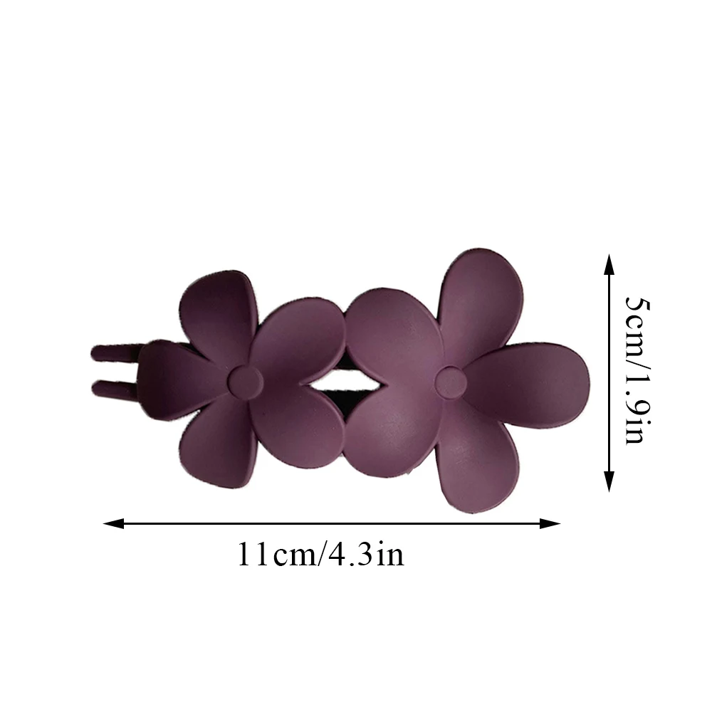 Fashion Women Flower Hair Clip Claws Matte Hair Claw Clips For Girls Duckbill Clips Large Headwear Hair Accessories Hairpins