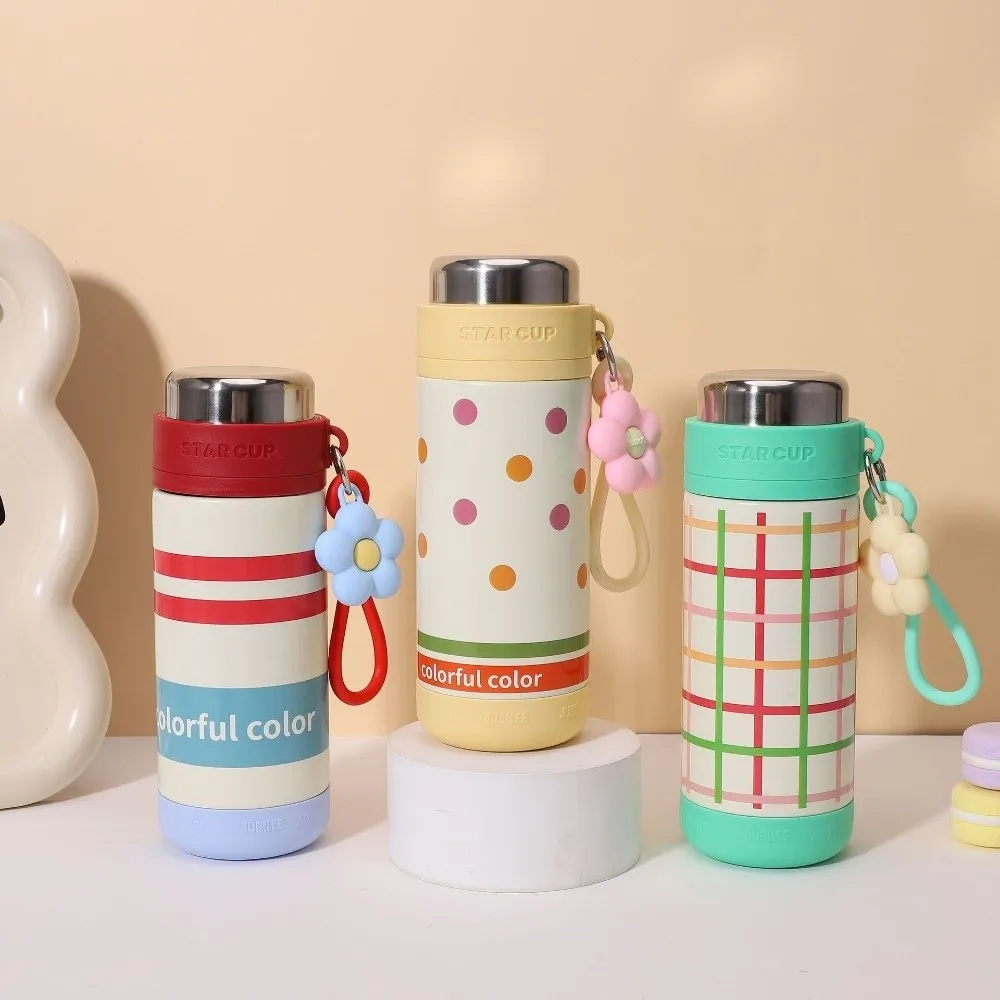 

High Value Portable Stainless Steel Thermos Mug Fashionable Elegant Water Cup Cute Leak Proof Vacuum Tea Cup Girls