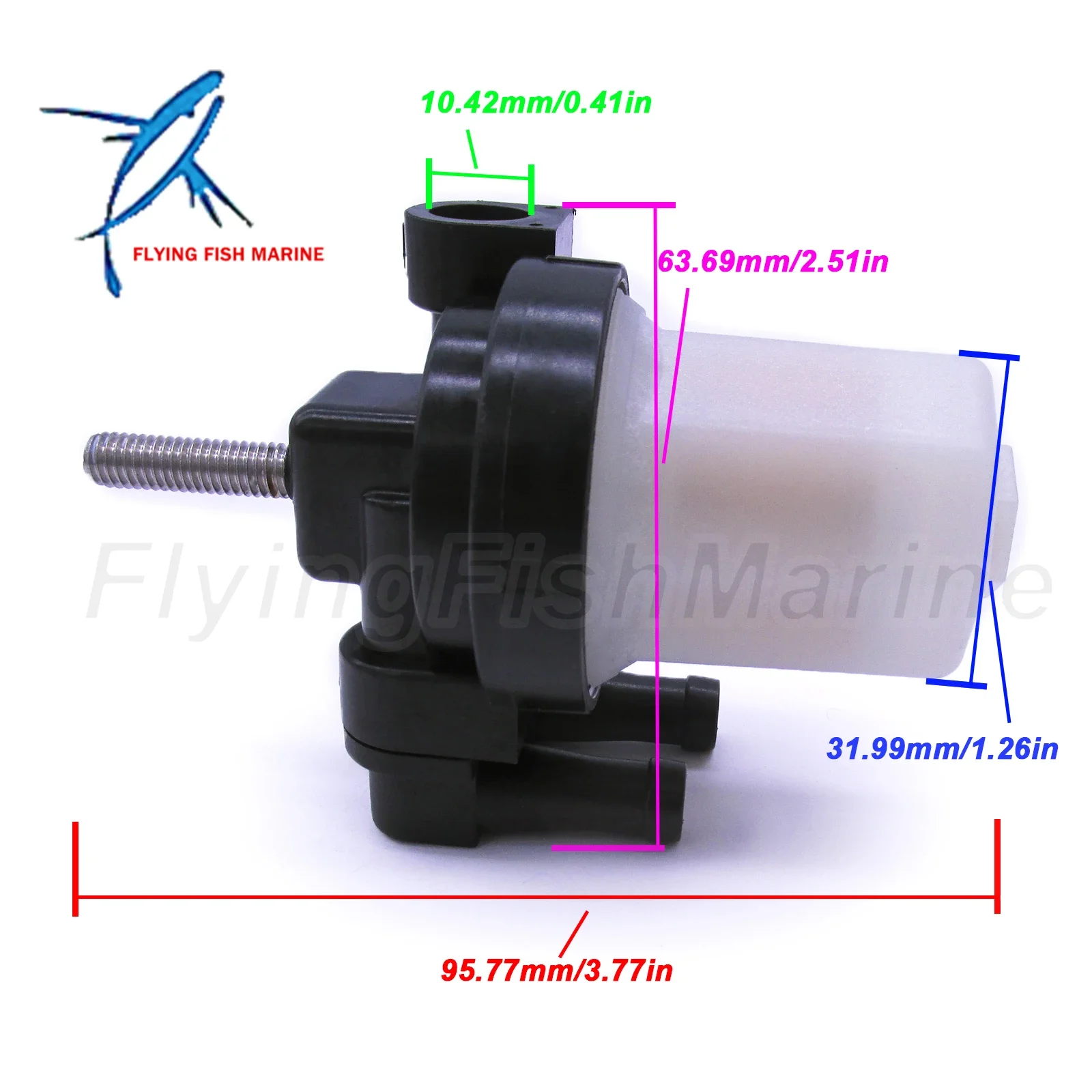 Outboard Motor 35-879884T Fuel Filter Assembly for Mercury Quicksilver Mariner 30HP 35HP 40HP 50HP 60HP Boat Engine