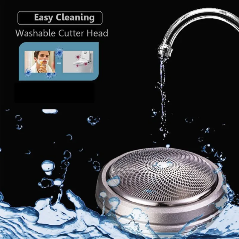 Портативная электрическая бритва перезаряжаемая моющаяся Мужская мини-бритва дорожная портативная бритва