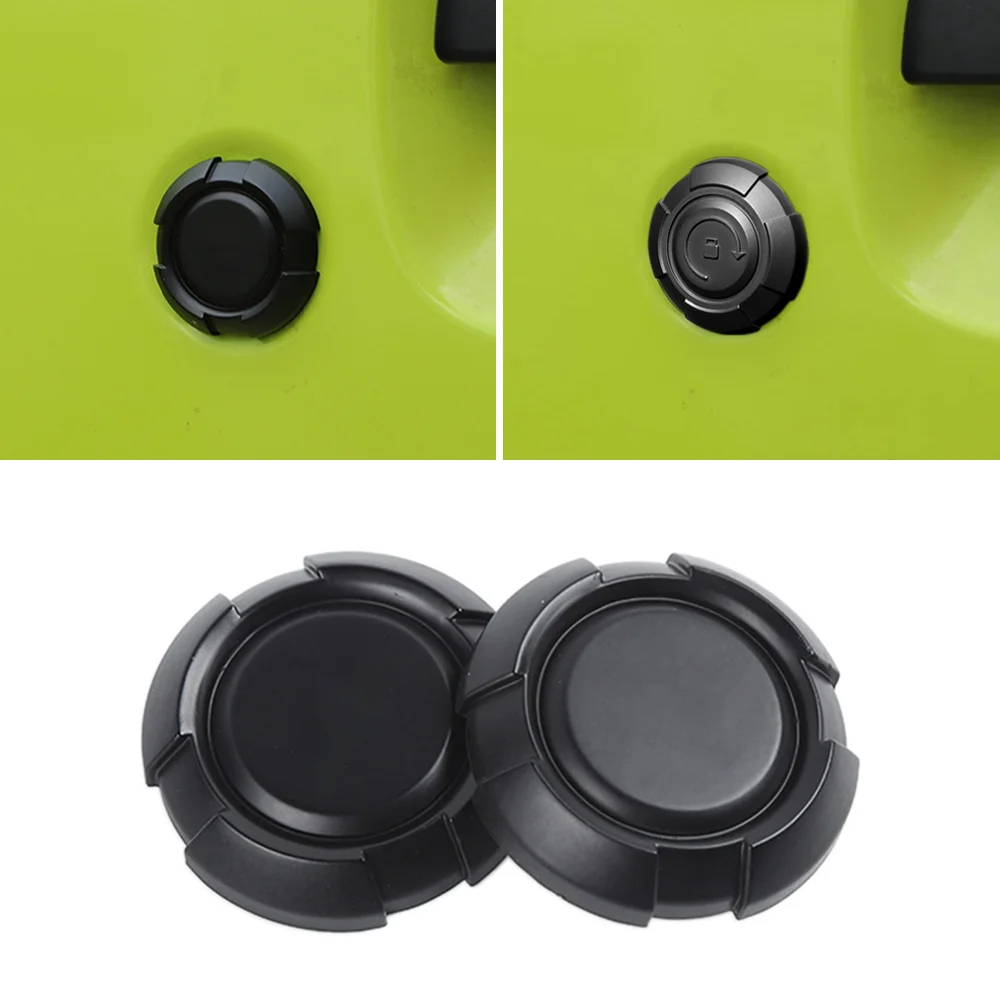 2 uds puerta lateral de coche agujero de llave decoración cubierta embellecedora ABS tapas de bloqueo de llave de puerta para Suzuki Jimny 2019-2025 accesorios exteriores