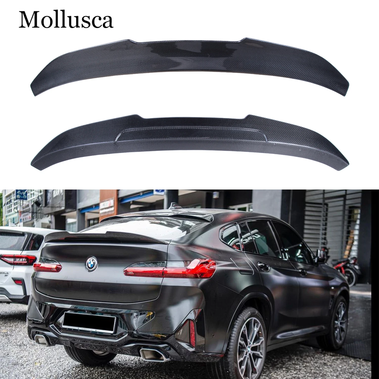 

For BMW X4 G02/X4M F98 PSM Style Carbon fiber Rear Spoiler Trunk wing 2018-2024