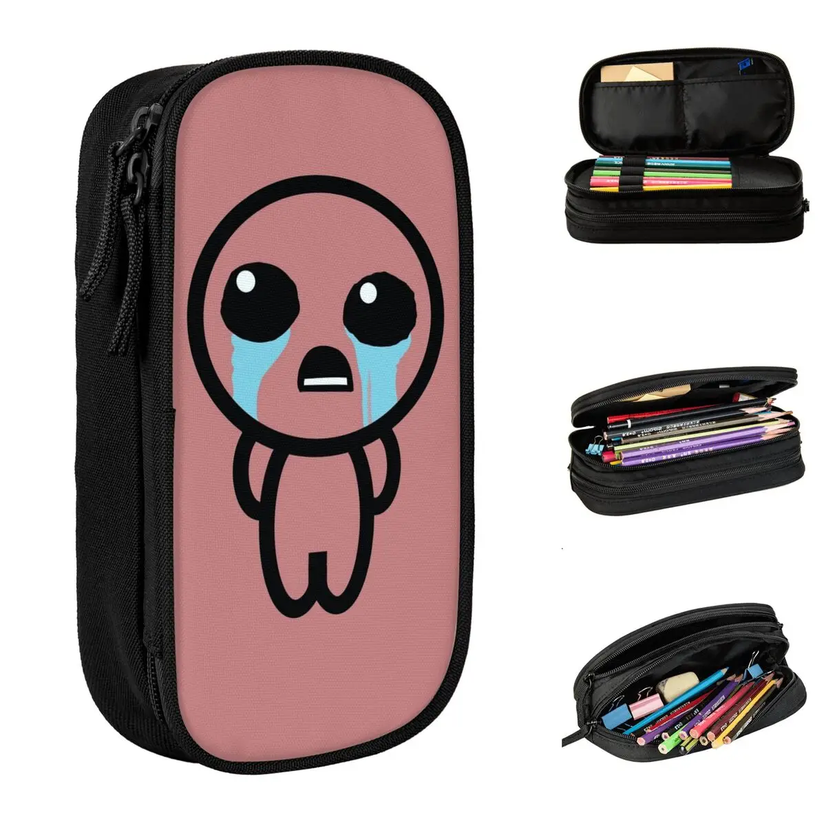 The Binding Of Isaac Rebirth Pencil Case Lovely Pen Box Bags Student Big Capacity Students School Gift Pencilcases