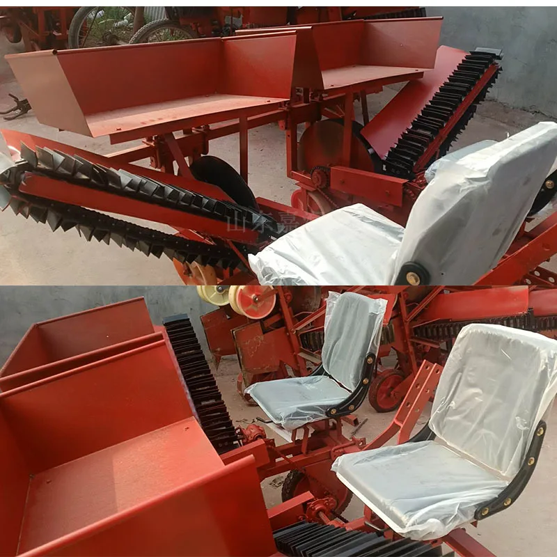 HCY Multifunctional green onion transplanter, double row four-person green onion planter, red green onion planter