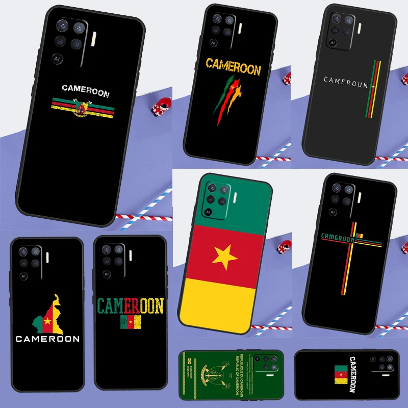 Republic of Cameroon Flag Case For OPPO A15 A16 A52 A72 A94 A74 A54 A1K A5 A9 A31 A53 A53S A83 A93 A91 Back Cover