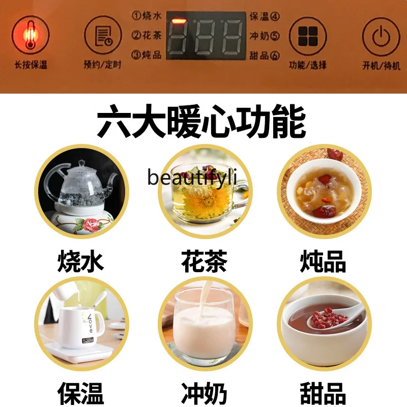 Temperatura constante multifuncional eléctrica del vidrio de borosilicato alto del sistema de la olla de la salud del hogar