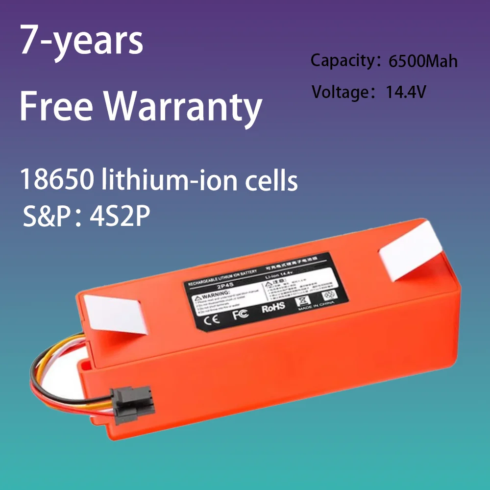 18650 Replacement Battery D099-4S2P S1-260-4S2P For Xiaomi MIJIA Mi Robot Vacuum-Mop 2 Pro MJSTS1 C101 MJSTP Cleaner Battery