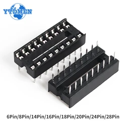 10PCS IC Sedile DIP IC Presa Adattatore Saldatura Prese FAI DA TE 6pin 8pin 14pin 16pin 18pin 20pin 24pin 28pin