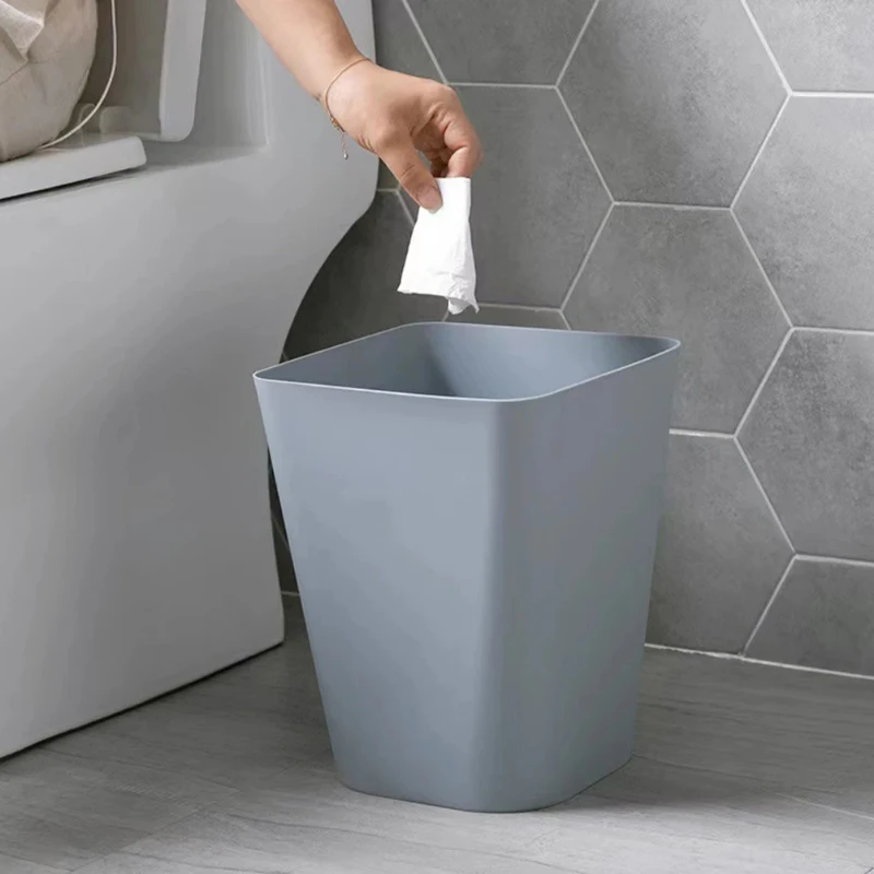 

Мусорный бак большой емкости, простая корзина для мусора для кухни, ванной комнаты, офиса, спальни, многофункциональное удобное домашнее использование