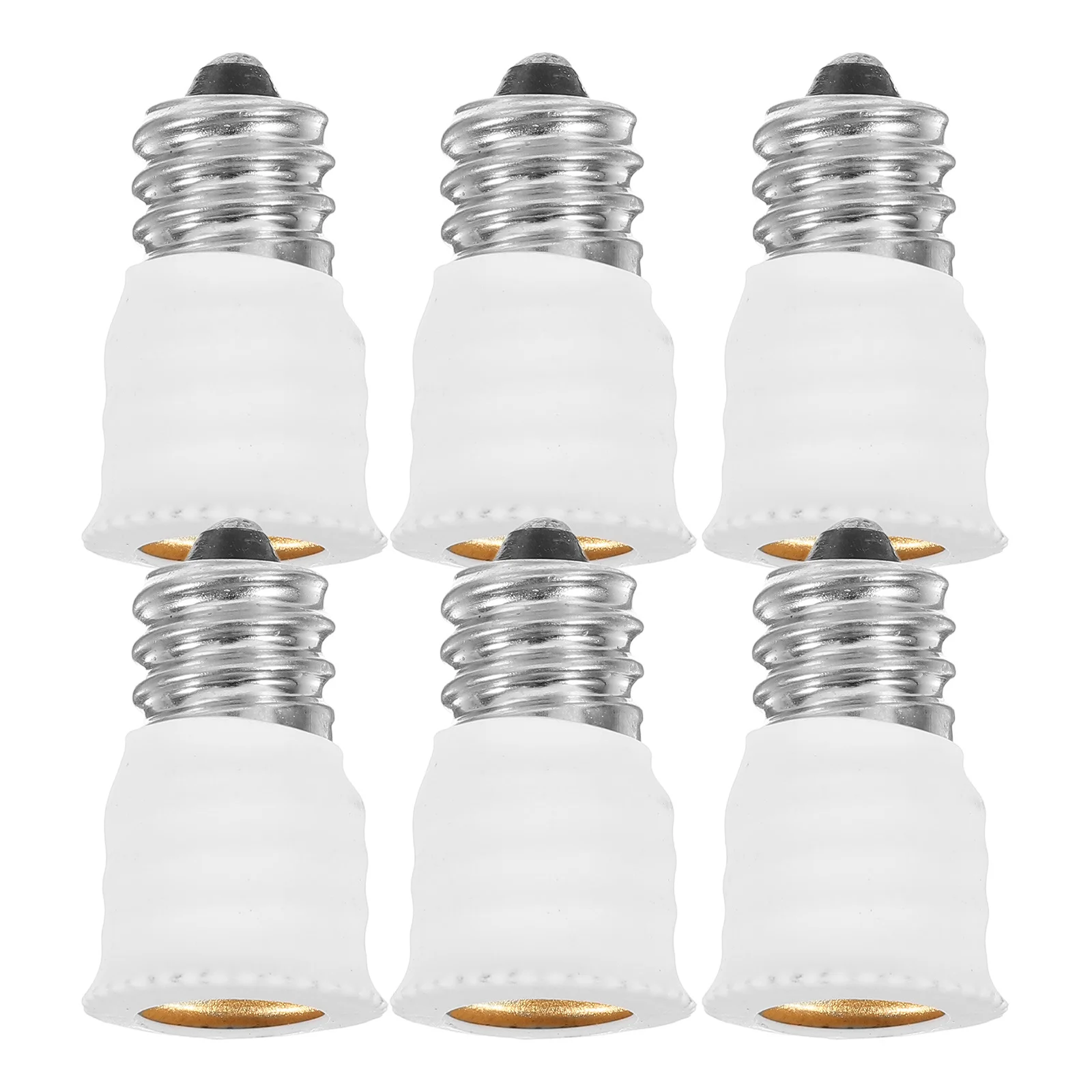 

6Pcs E12 to E14 Bulb Adapter Converter Lamp Socket Easy Installation for Home Office Shop Lighting Lamp Socket Replacement
