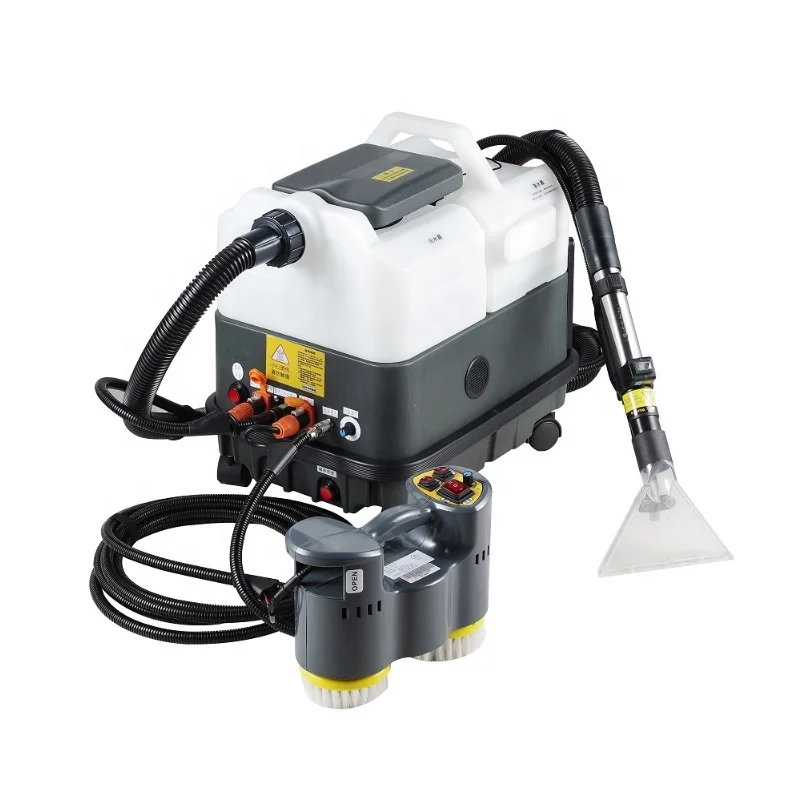 New Low-speed Polisher Wash Foam Carpet Cleaning Machine Portable Hot Water Auto Heated Carpet Cloth Curtain Cleaning Extractor
