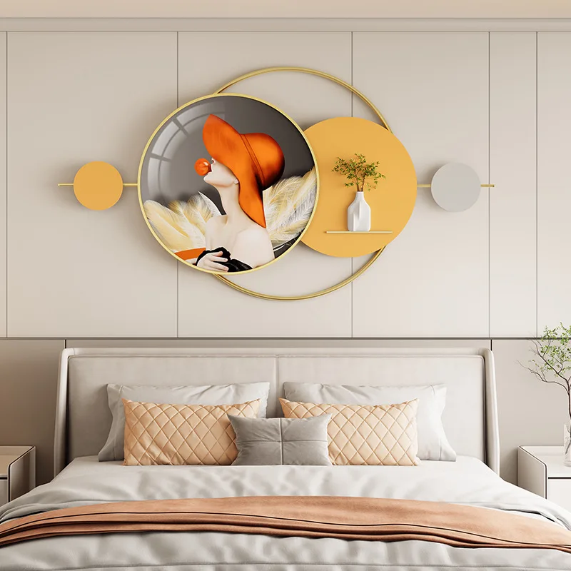Modern, minimalist, bedroom, bedside, decorative painting, hanging painting