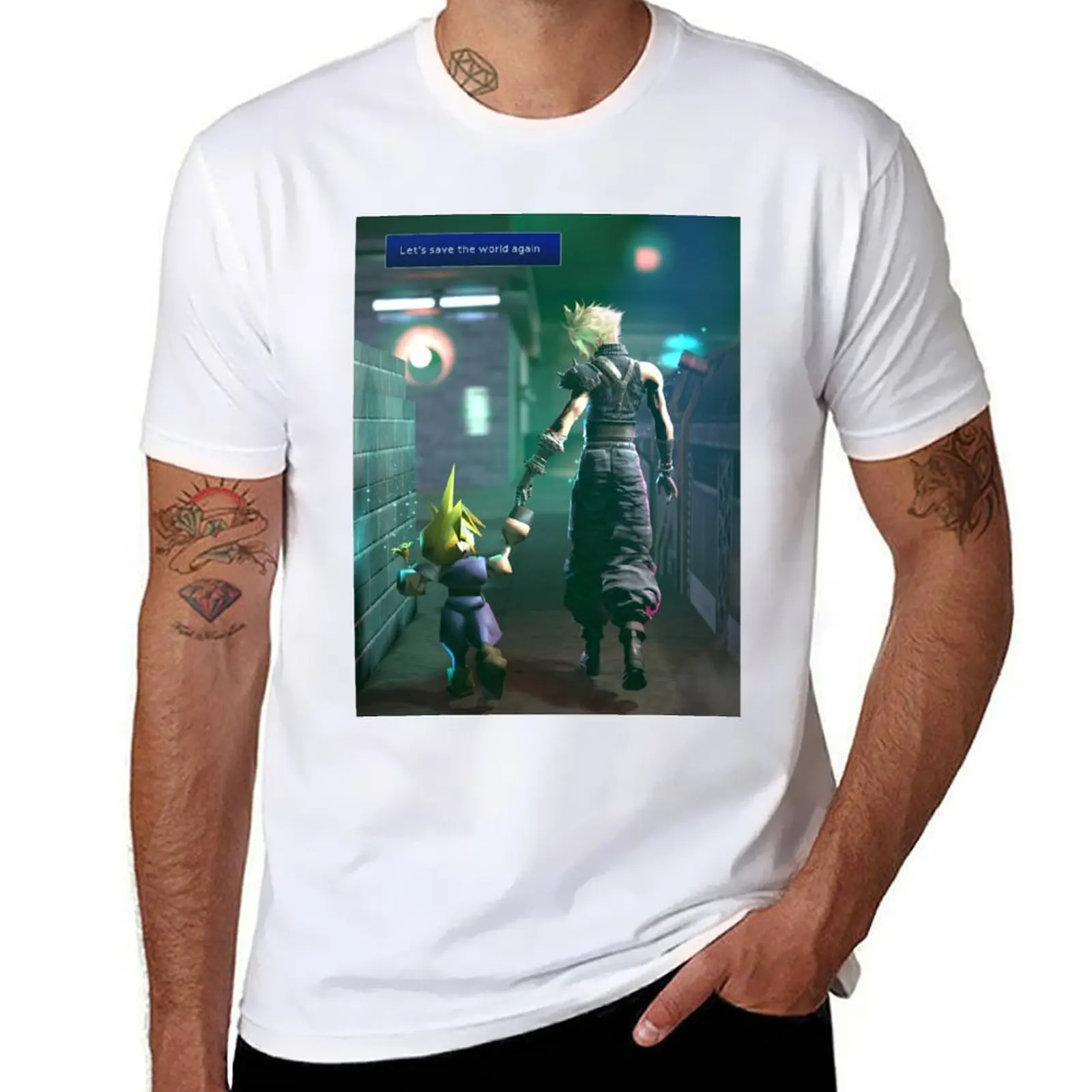 

Let's save the world again T-Shirt t shirts with prints t shirt man casual T-Shirt
