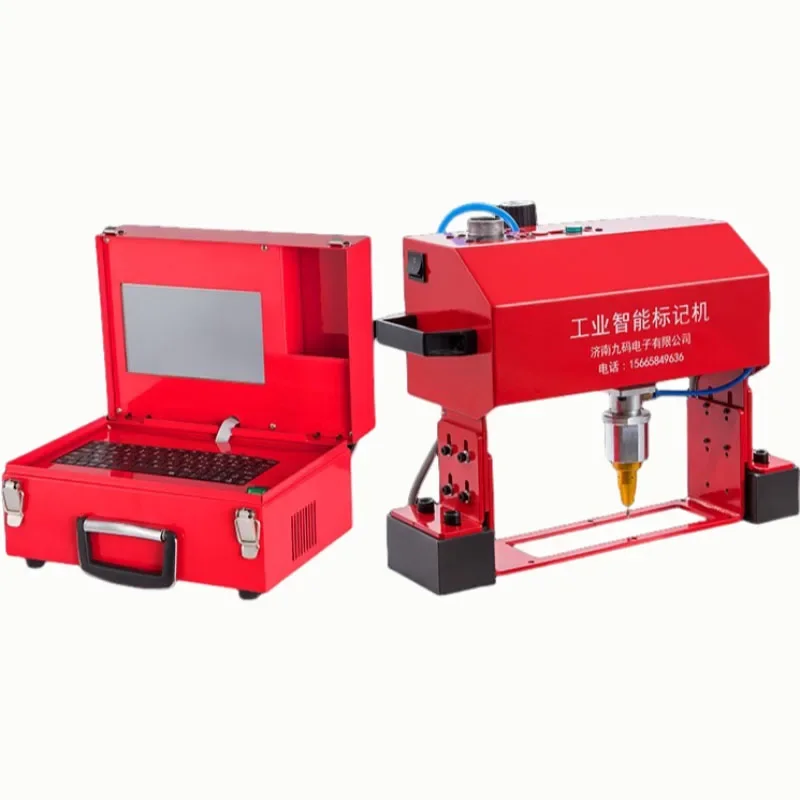 170x110mm Por Metal Marking hine Dot Peen Engraver for Steel Plate VIN Code Chassis Number Deep Marking