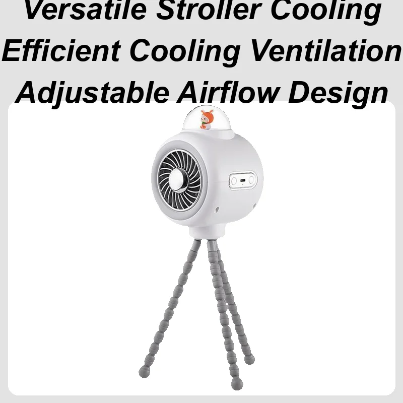 

Stroller Fan Safe Portable Fan Stroller Power Bank 3 Speed Cooling Device Adjustable Stand For Seat Baby Desk Crib Car Outdoor