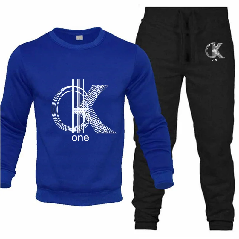 Men\'s Sets Two Pieces Sweatshirts + Sweatpant Cardigan Coat Autumn Winter Warm Clothes Male Casual Tracksuit Suits