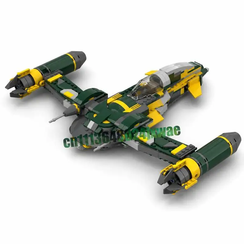 436PCS SS-56 Starfighter Space Battle MOC Custom Puzzle Model DIY Assembly Building Blocks Educational Creative Toy Popular Gift