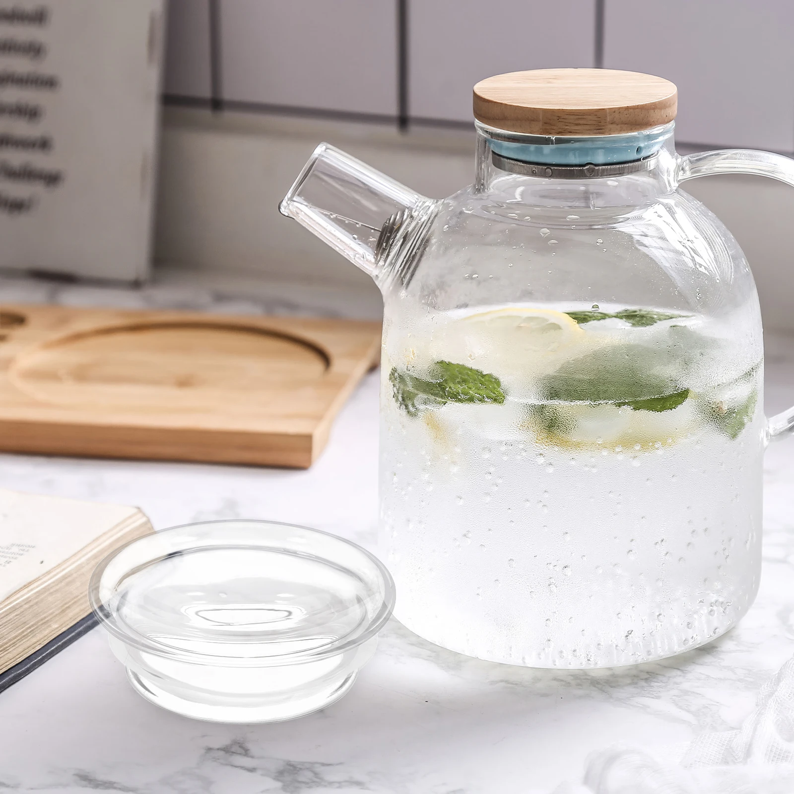 2Pcs Glass Pitcher …