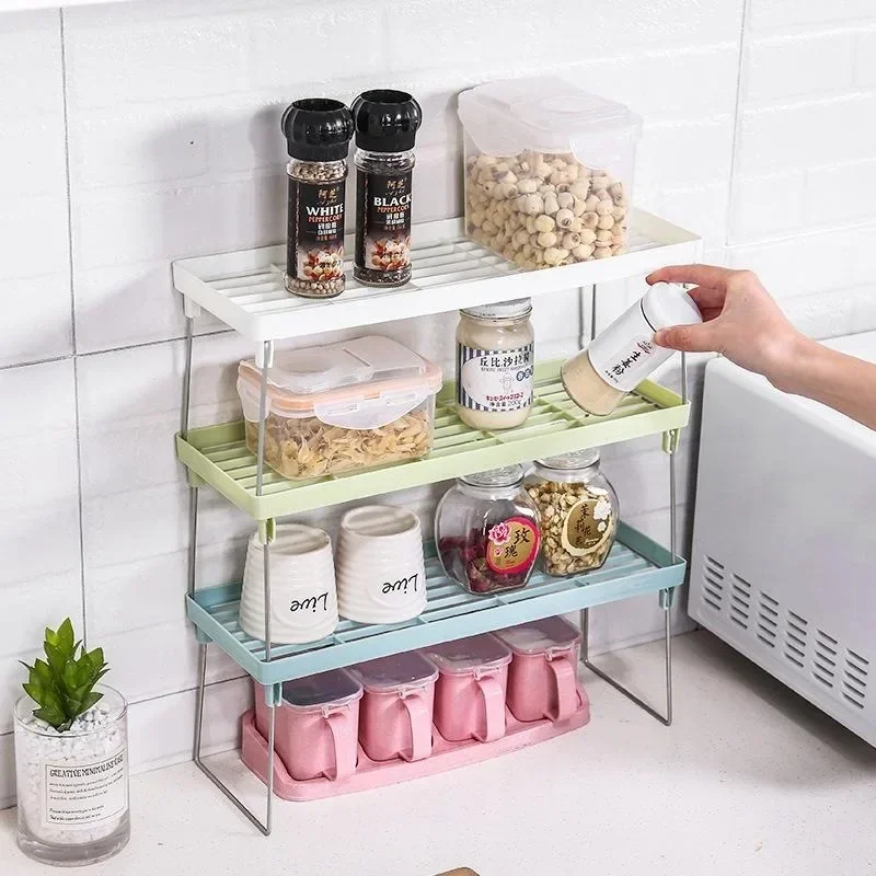 Multifunctional Storage Racks Kitchen Seasoning Bottle Storage Shelf