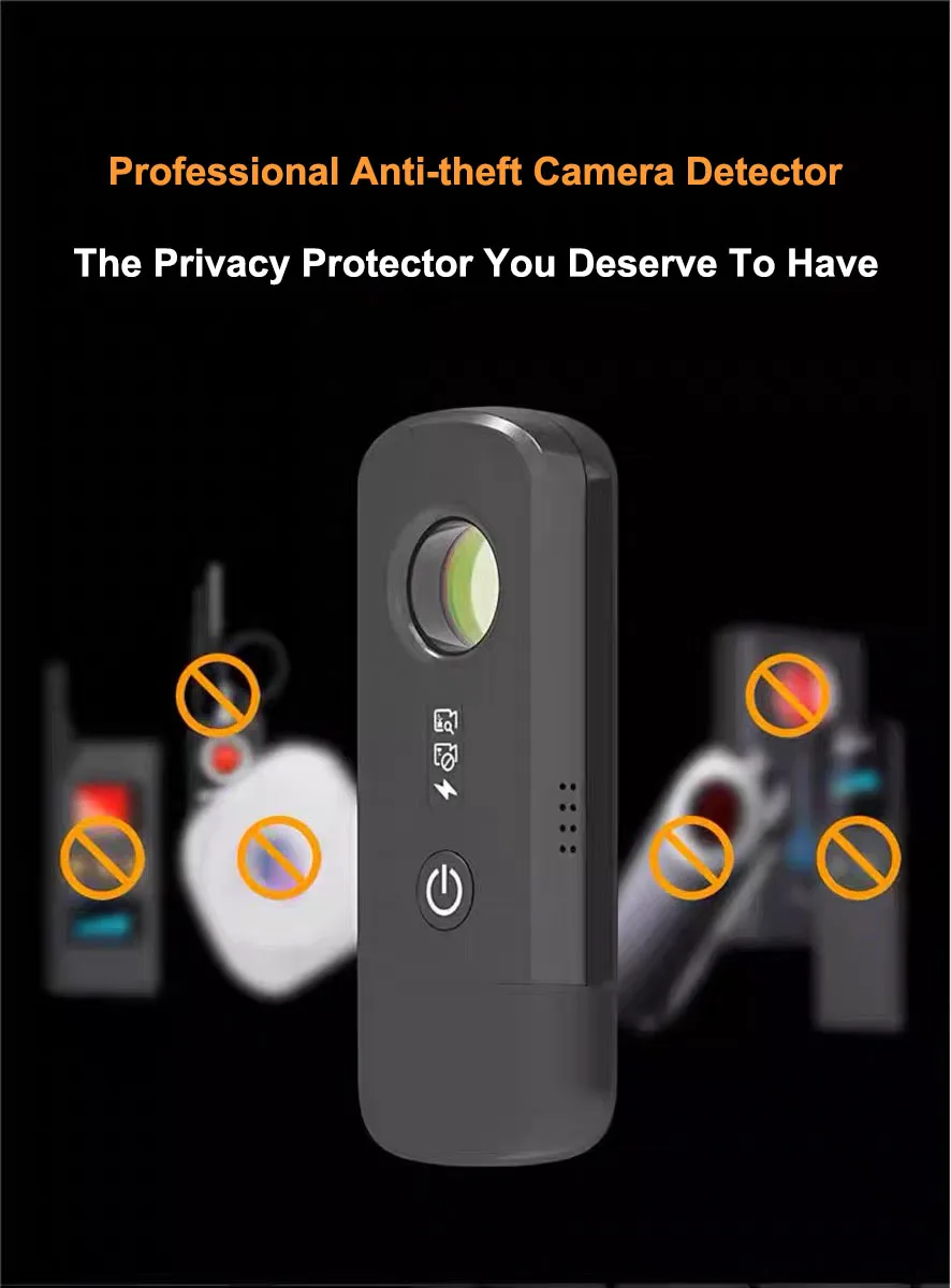 

Upgrade Anti-Candid Detector Hidden Camera Interfere Pinhole Lens Detect Anti-Peeping Surveillance Spy Camera Destructive Gadget