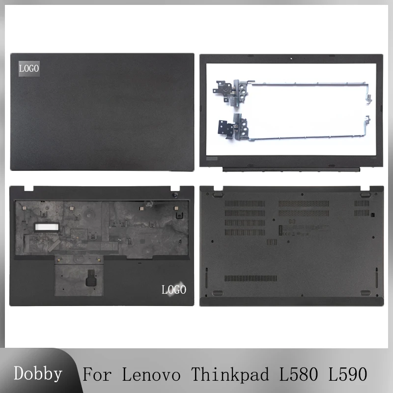 Новый оригинальный чехол для ноутбука Lenovo Thinkpad L580 L590, задняя крышка ЖК-дисплея, передние петли, Упор для рук, нижний верхний корпус