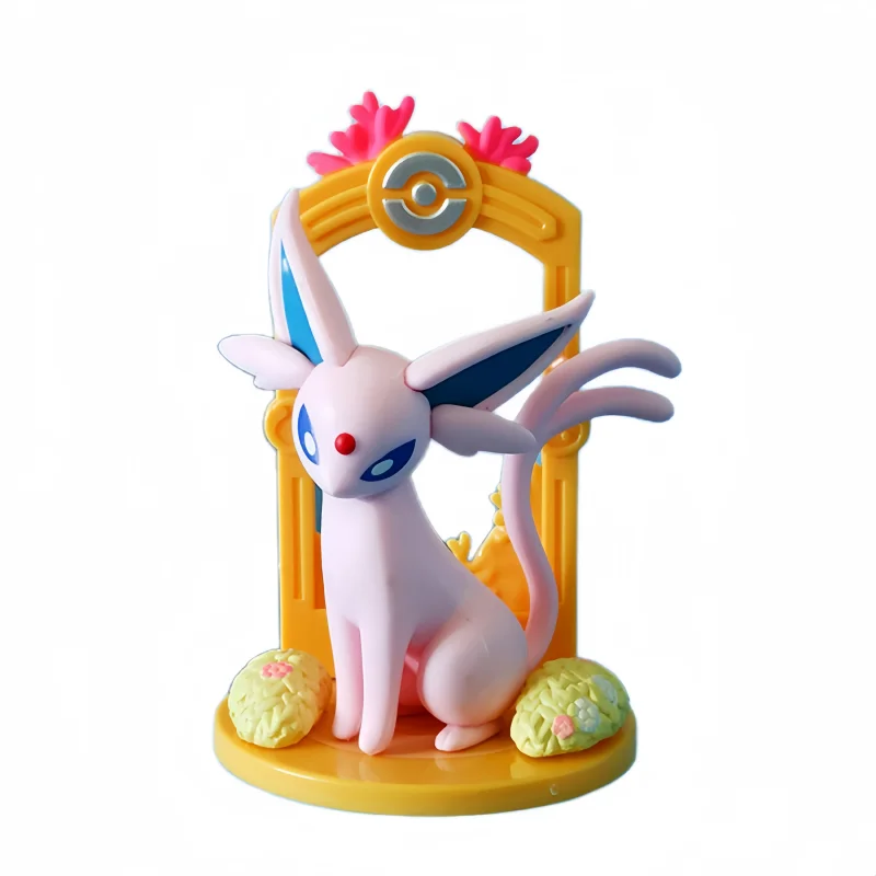 Pokemon Eevee Evolution Figures Set of 9 Vaporeon Espeon Umbreon Glaceon Sylveon Anime Model Toys Collectible Desk Display Gift - view 5