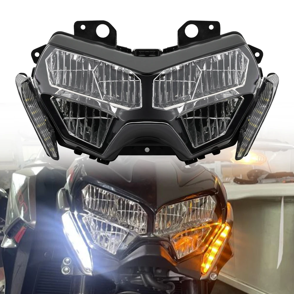 

Z900 Motorcycle Headlight For KAWASAKI Z400 Z650 ZR1000 H2 KLR650 2023 2019 Waterproof Highlights Plug and Play Light KEMiMOTO