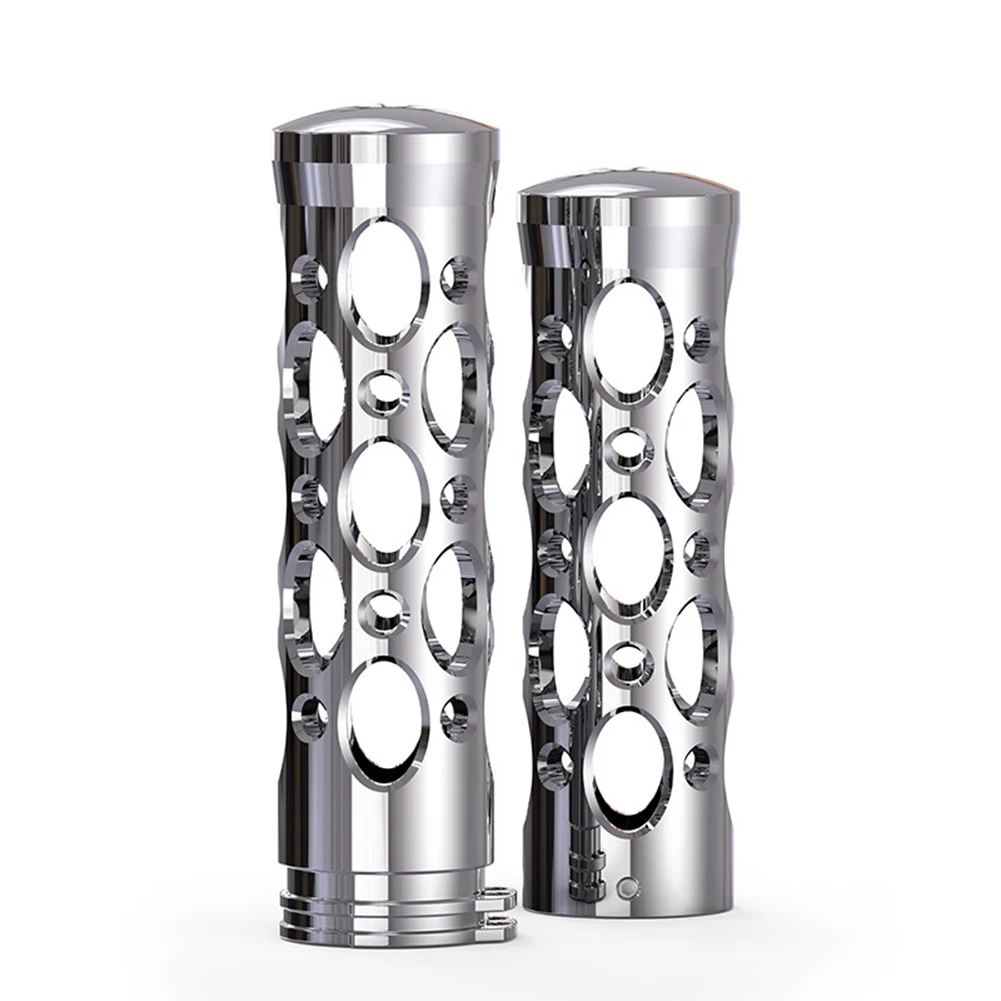Aluminum Alloy Handlebar Grips SIlver Motorcycle Handlebar Grips Long-lasting Performance Stylish Design Options