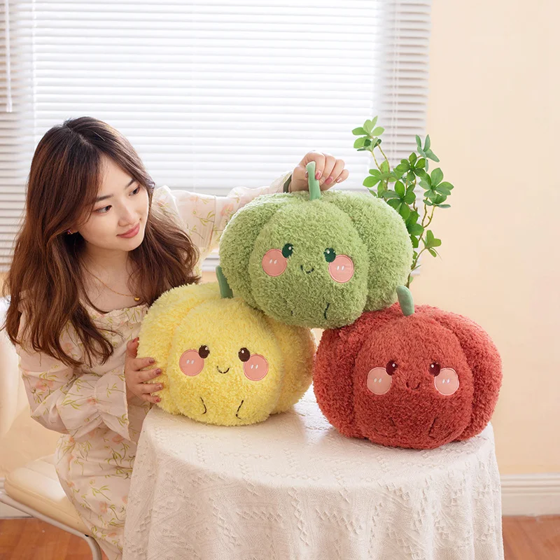 23/32cm New Peppers Pumpkin Plush Toys Plush Pillow Stuffed Doll Lovely Soft Cartoon Funny Fluffy Real Life