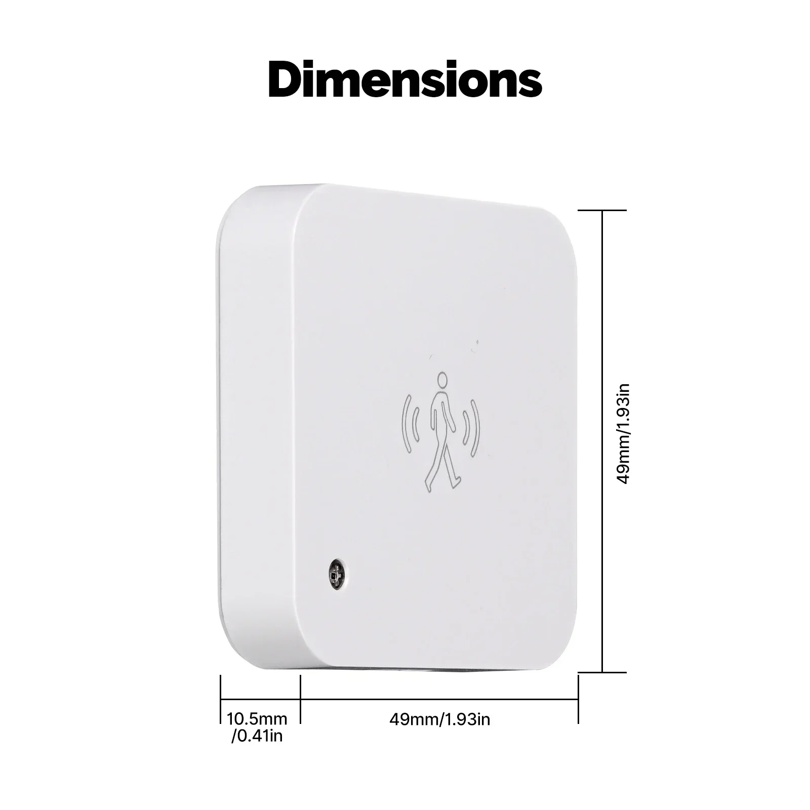 MOES Tuya ZigBee Sensor inteligente de presencia humana detección sin movimiento Sensor de luminancia de luz diseño con cable notificación de aplicación