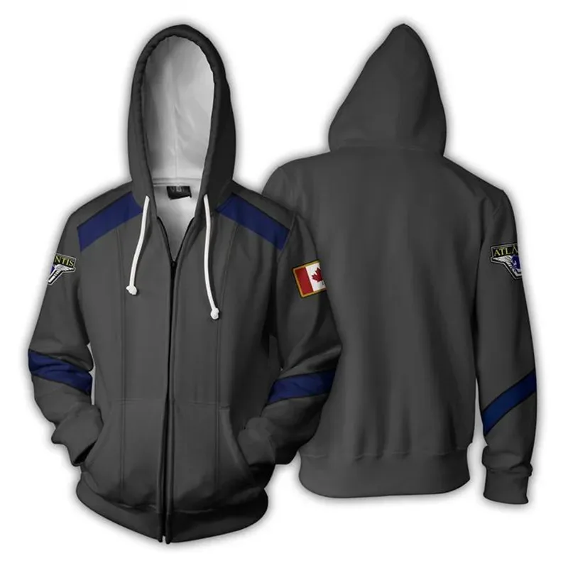 Nene 2025 Stargate SG-1 كامل البريدي رجالي موضة هوديس كول البلوز رقيقة مضحك معطف سترة للجنسين البلوز البلوز تأثيري