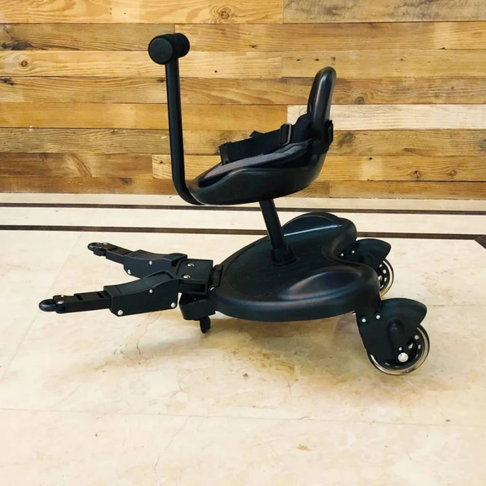 

Universal Twins Scooter Hitchhiker Children Stroller Pedal Adapter Kid Standing Plate with Seat Pushchair Step Board Accessories
